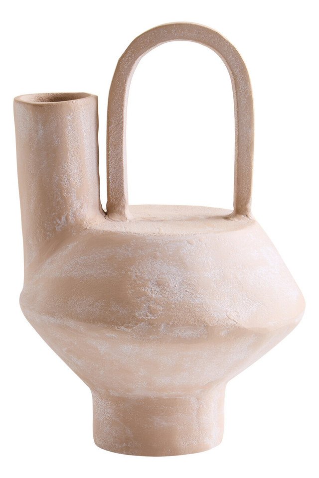 Densee Textured Beige Whitewash Vase Densee Textured Beige Whitewash Vase