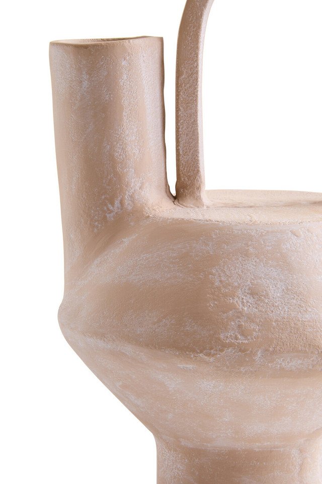 Densee Textured Beige Whitewash Vase Densee Textured Beige Whitewash Vase