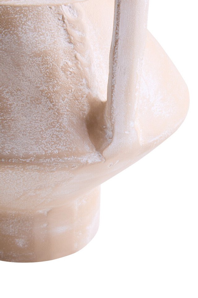 Densee Textured Beige Whitewash Vase Densee Textured Beige Whitewash Vase