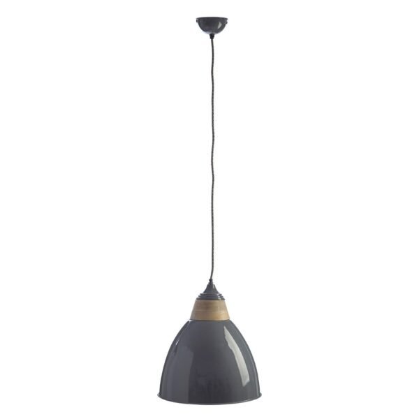 Ordine Large Grey Bell Shaped Pendant Light