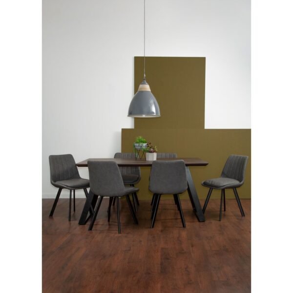Ordine Large Grey Bell Shaped Pendant Light - Image 3