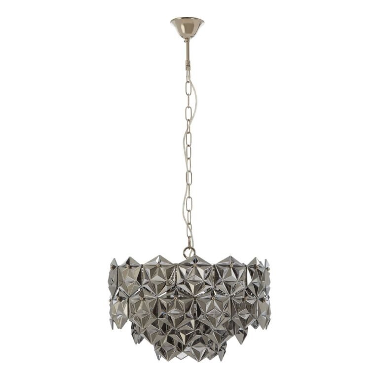 Dello Smoked Grey Glass Chandelier