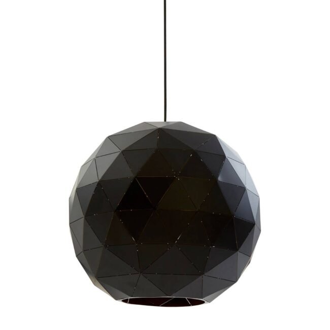 Eynsford Large Black And Copper Pendant Light