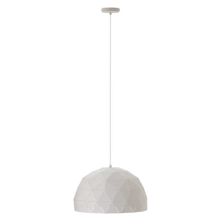 Eynsford Medium White Dome Pendant Light