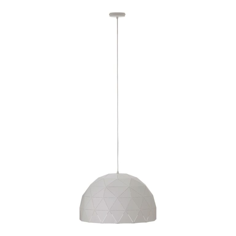 Eynsford Large White Dome Pendant Light