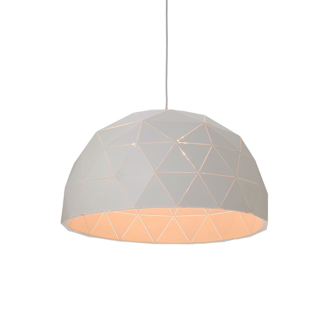 Eynsford Large White Dome Pendant Light Eynsford Large White Dome Pendant Light