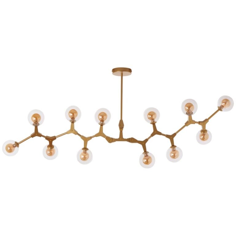 Tabira 12 Bulb Gold Finish Pendant Lamp