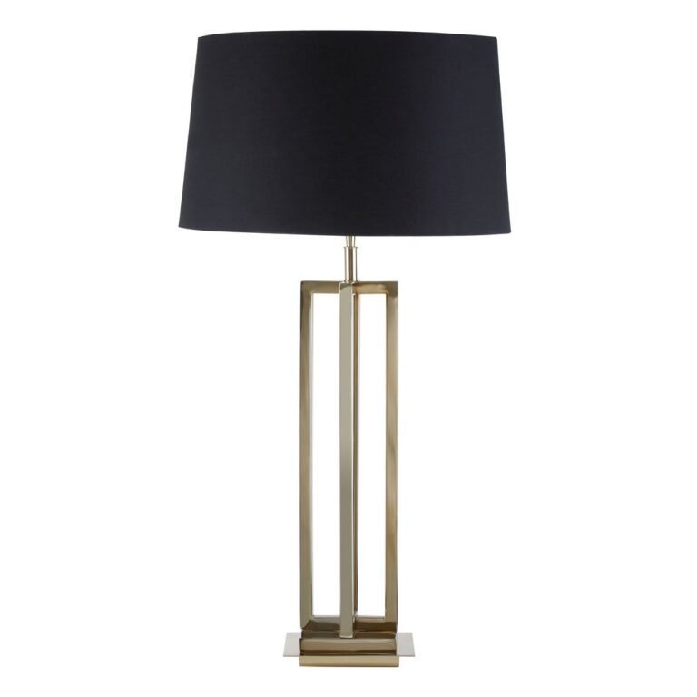Hartel Gold Finish Rectangular Table Lamp