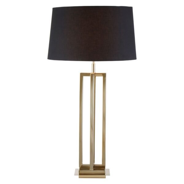 Hartel Gold Finish Rectangular Table Lamp - Image 2