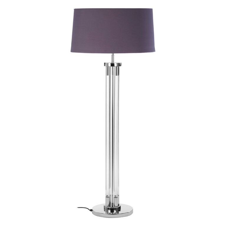 Hartel Tall Acrylic / Tubular Base Floor Lamp