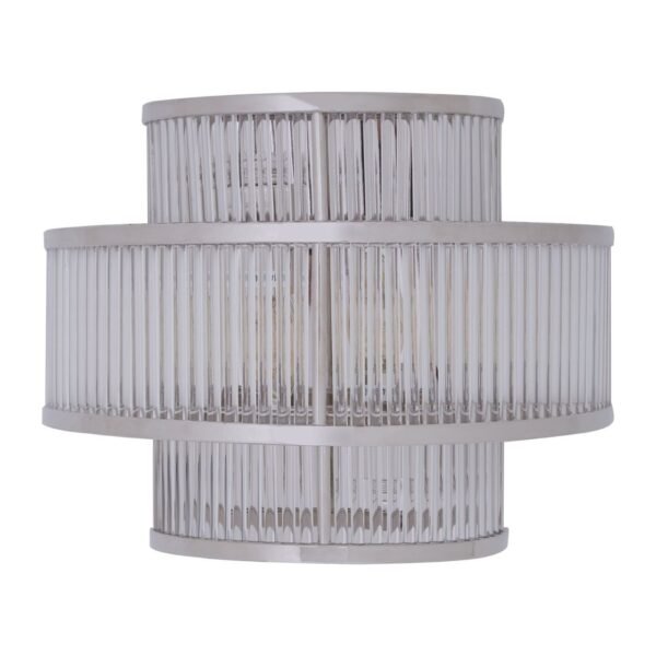 Tarte 3 Tier Nickel Finish Glass Wall Light