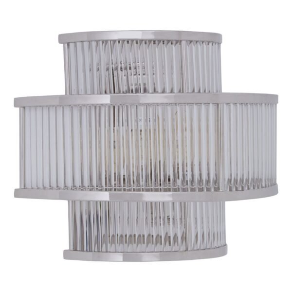 Tarte 3 Tier Nickel Finish Glass Wall Light - Image 3