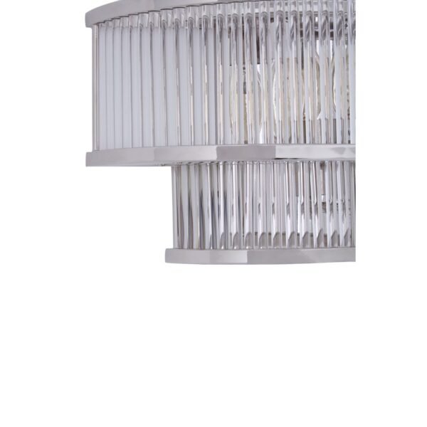 Tarte 3 Tier Nickel Finish Glass Wall Light - Image 7