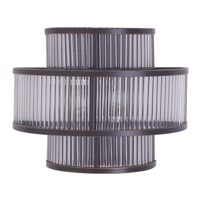 Tarte 3 Tier Black Finish Glass Wall Light
