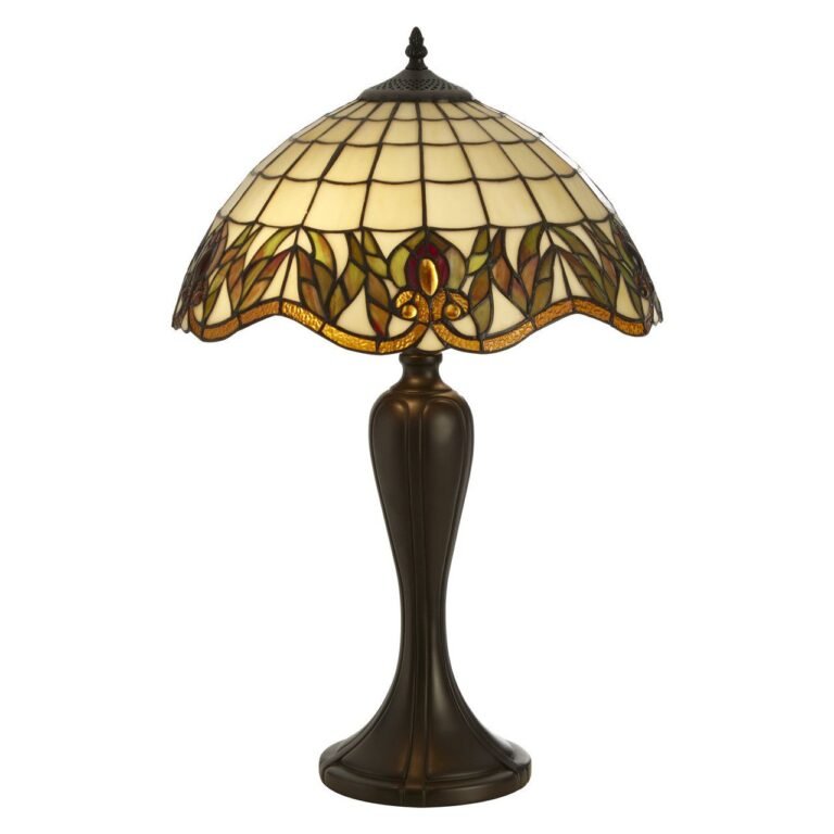 Esteria Tiffany Umbrella Shade Table Lamp