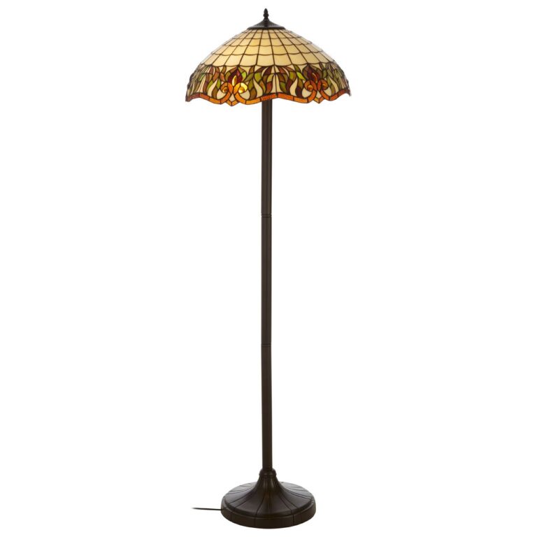 Esteria Tiffany Umbrella Shade Floor Lamp