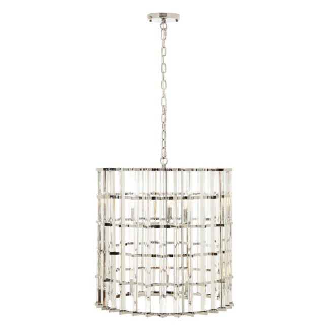 Bath Chrome And Glass Vertical Light