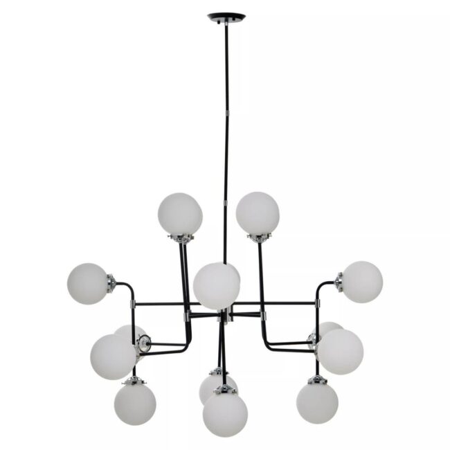 Tabira Black And Silver Metal Pendant Light