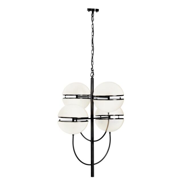 Tabira Four Ball Black Pendant Light