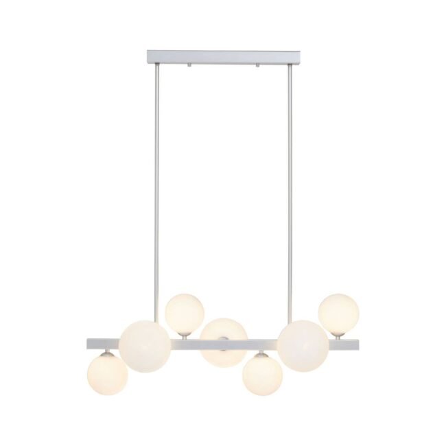 Tabira Chrome 7 Bulb Pendant Lamp
