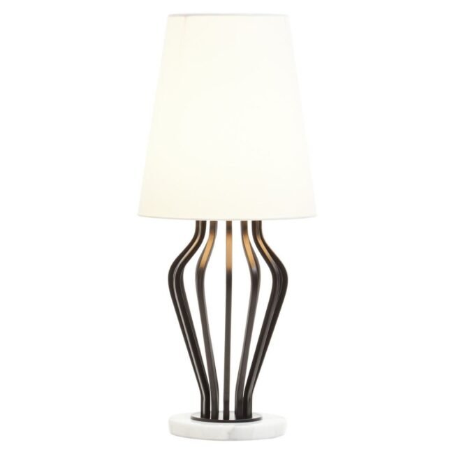 Riotte Black And White Table Lamp