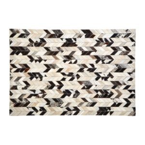 Affril Large Black / White Patchwork Rug