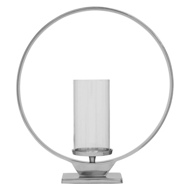 Riqua Large Silver Candle Holder