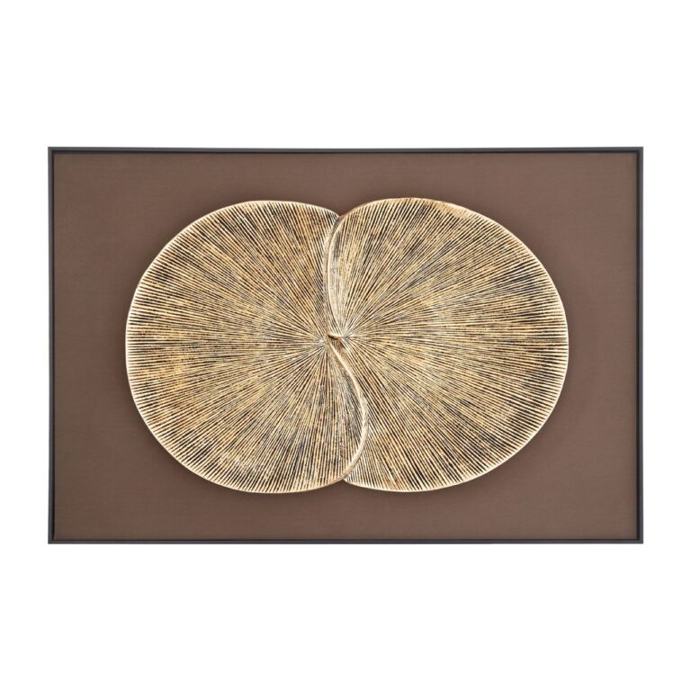 Thorpe Gold Finish Wood Panel Wall Art