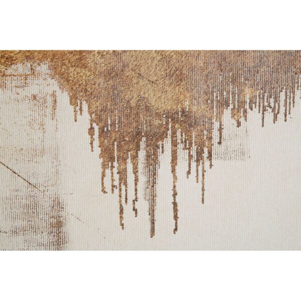 Strata Abstract Gold Foil Wall Art - Image 4