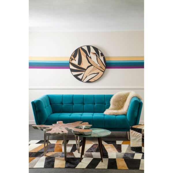 Strata Round Canvas Wall Artwork - Image 8