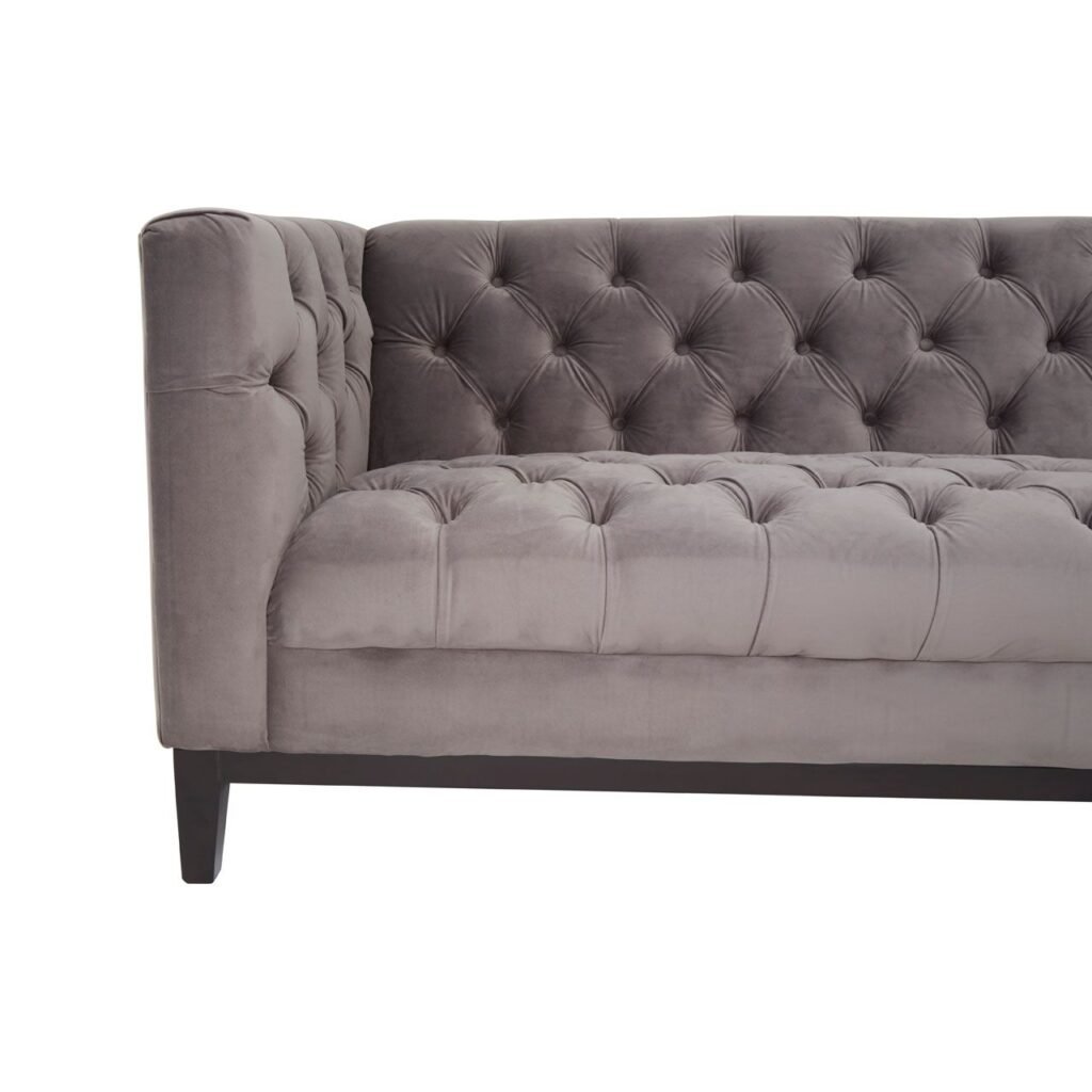 Sasha 3 Seat Grey Sofa - LIVING ROOM, Sofas | Eclectic Niche