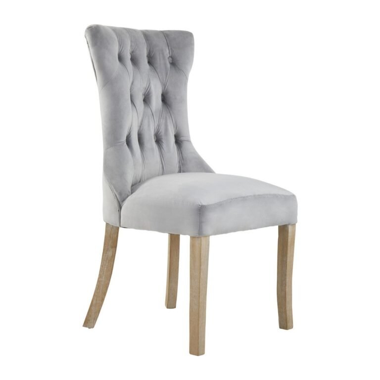 Regents Townhouse Grey Buttoned Dining Chair