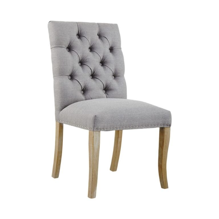 Regents Townhouse Grey Linen Dining Chair