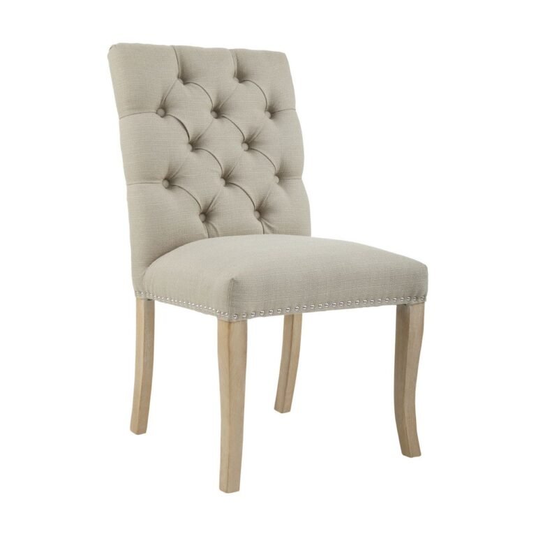 Regents Townhouse Natural Linen Dining Chair