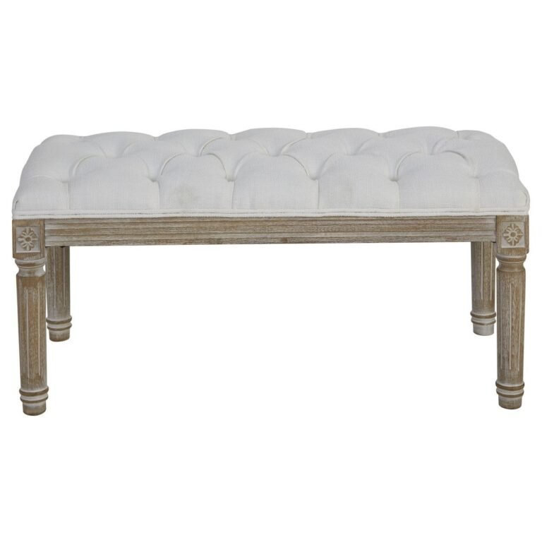 Regents Townhouse Cream Linen Bench