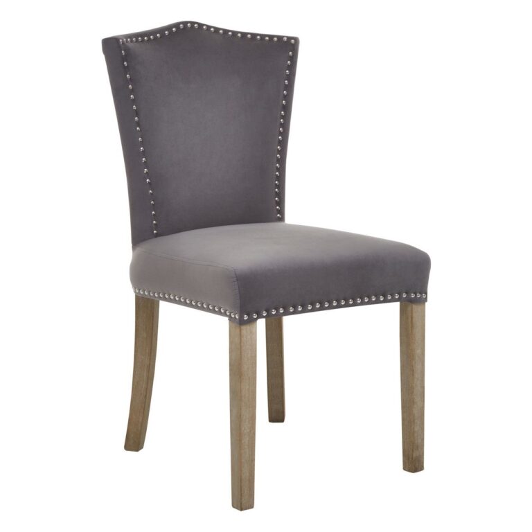 Regents Townhouse Grey Velvet Dining Chair