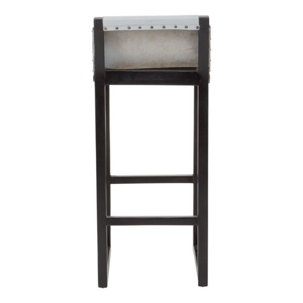 Stirling Grey Leather Bar Stool - Image 4