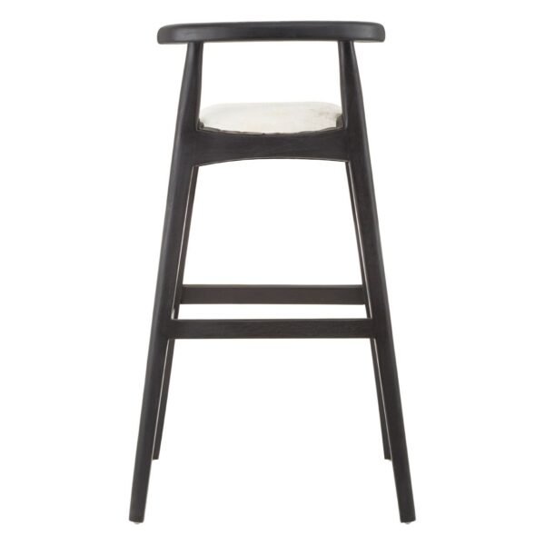 Stirling White Leather Bar Stool - Image 4