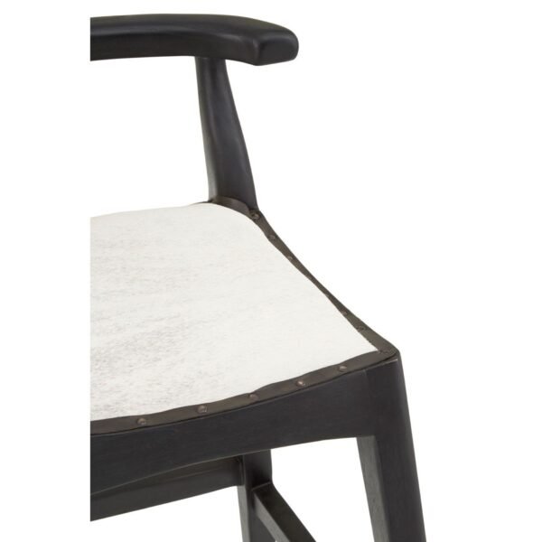 Stirling White Leather Bar Stool - Image 7