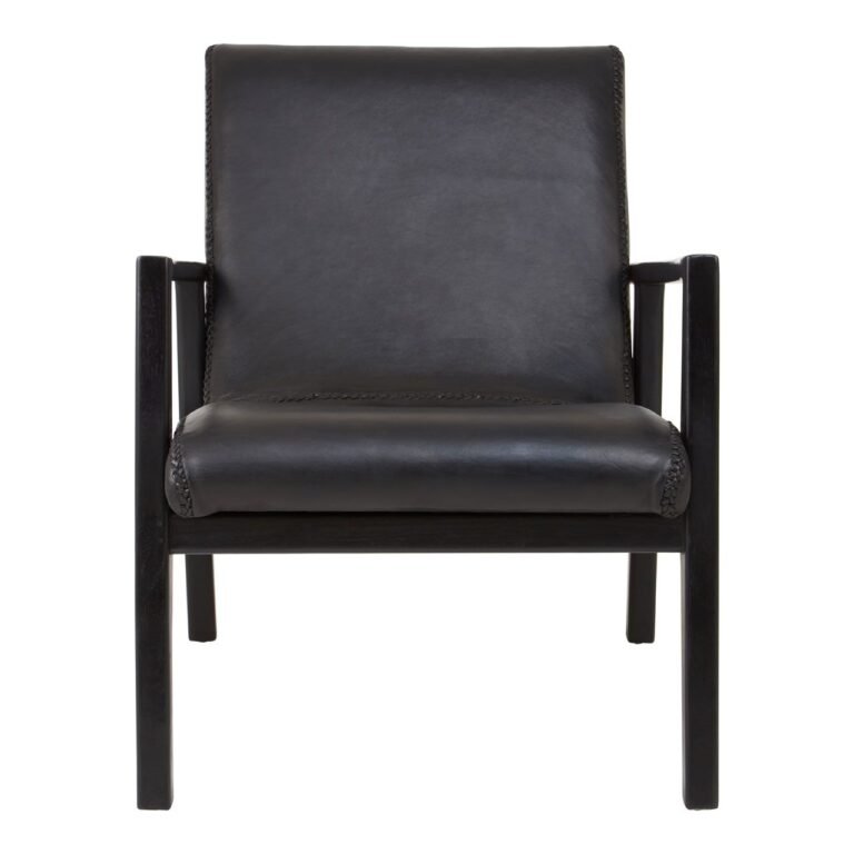 Stirling Black Leather Chair