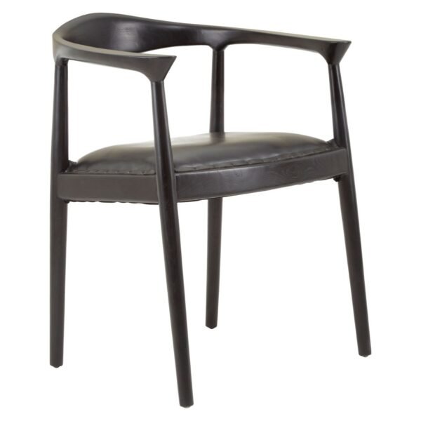 Stirling Black Leather Chair - Image 2