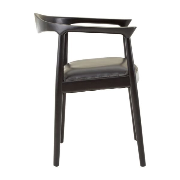 Stirling Black Leather Chair - Image 3