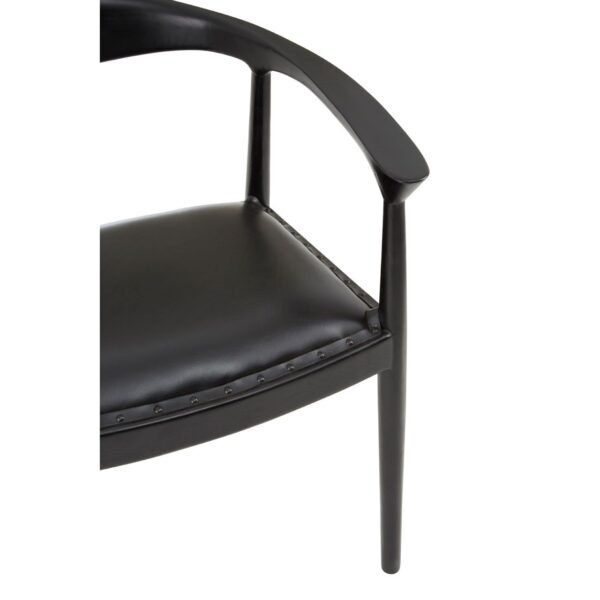 Stirling Black Leather Chair - Image 6