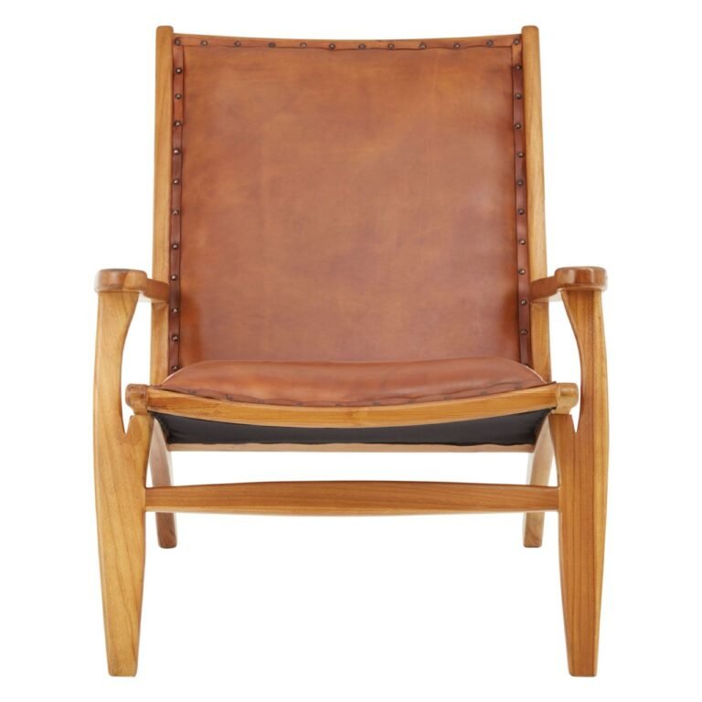 Stirling Brown Leather Chair