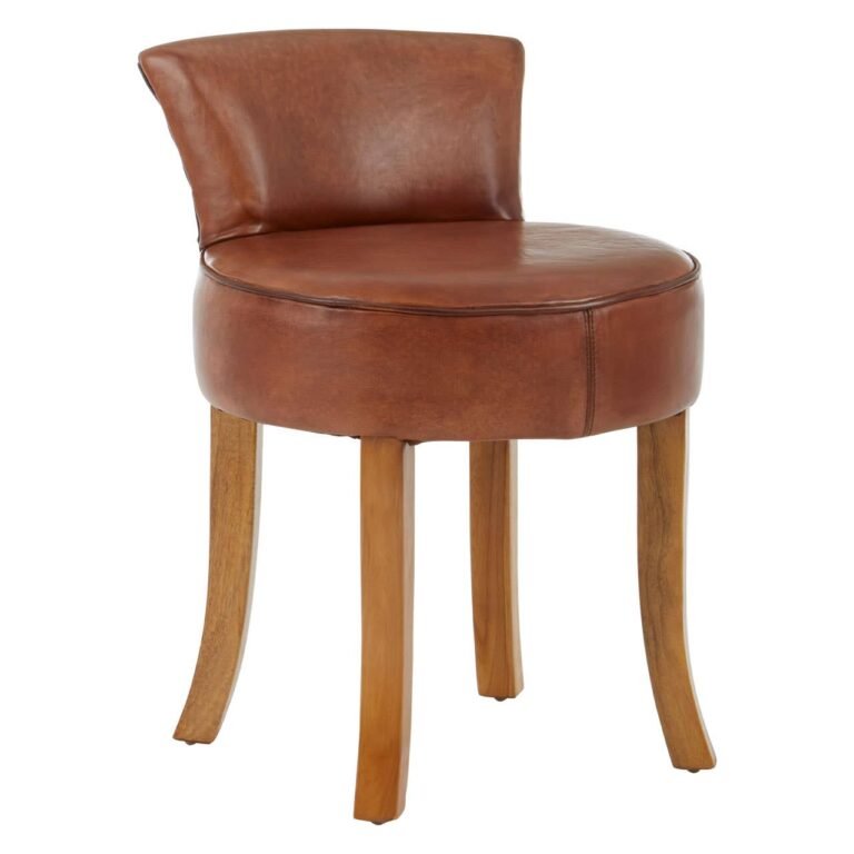 Stirling Small Brown Leather Chair