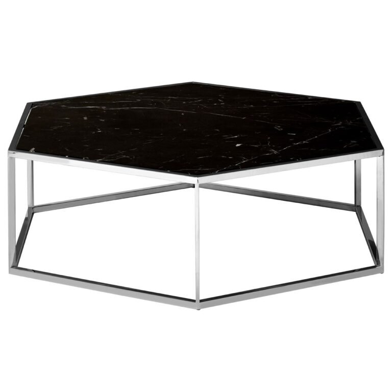 Piet Silver Frame Hexagon Coffee Table
