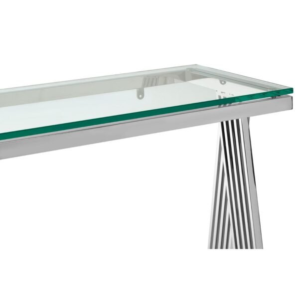 Piet Clear Glass Console Table - Image 5