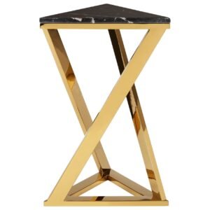 Piet Black & Gold End Table