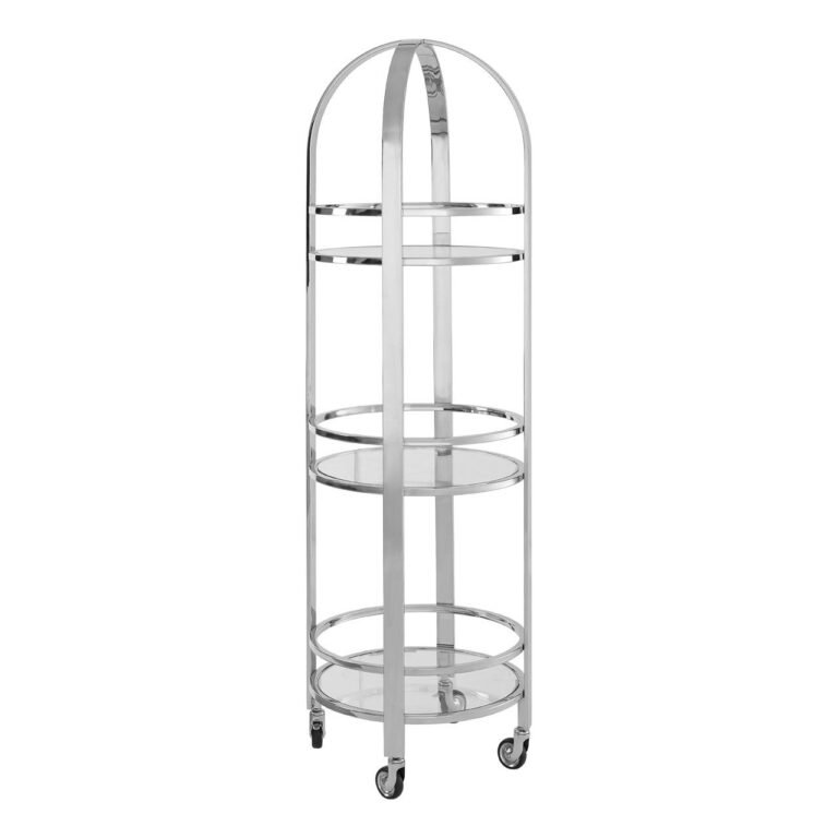 Piet Silver Finish Cart