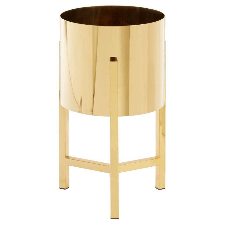 Piet Small Gold Finish Planter